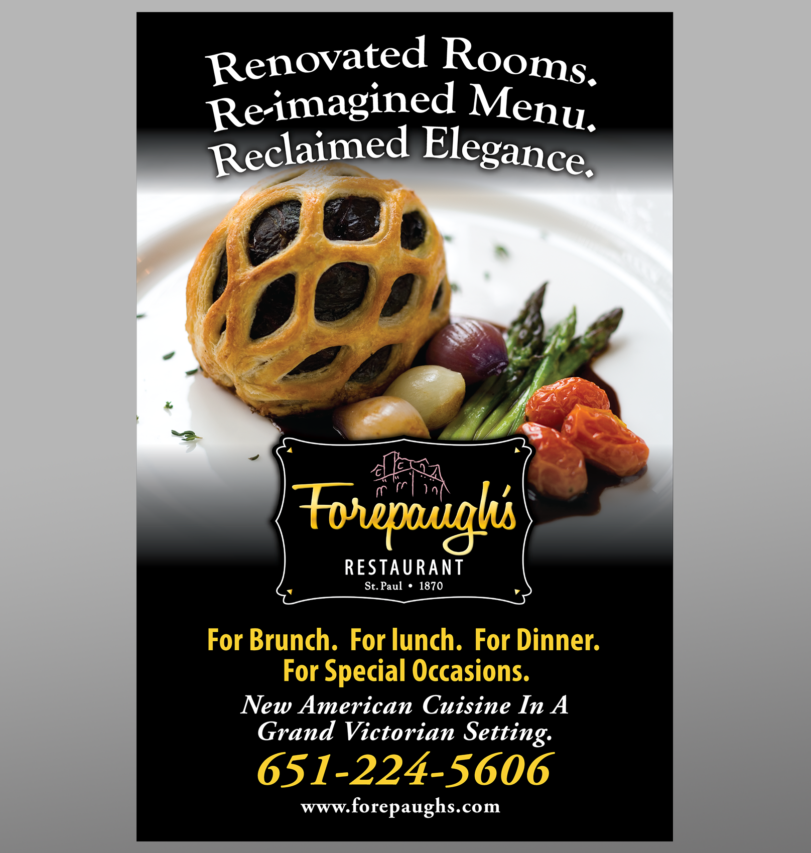 Forepaughs Restaurant Ad - Shawn Eiken