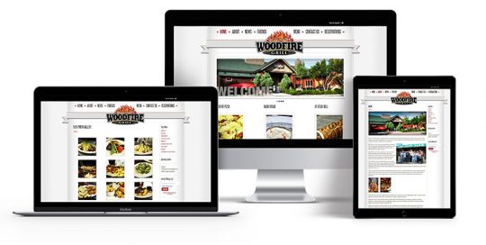 Web Design - Woodfire Grill - Shawn Eiken